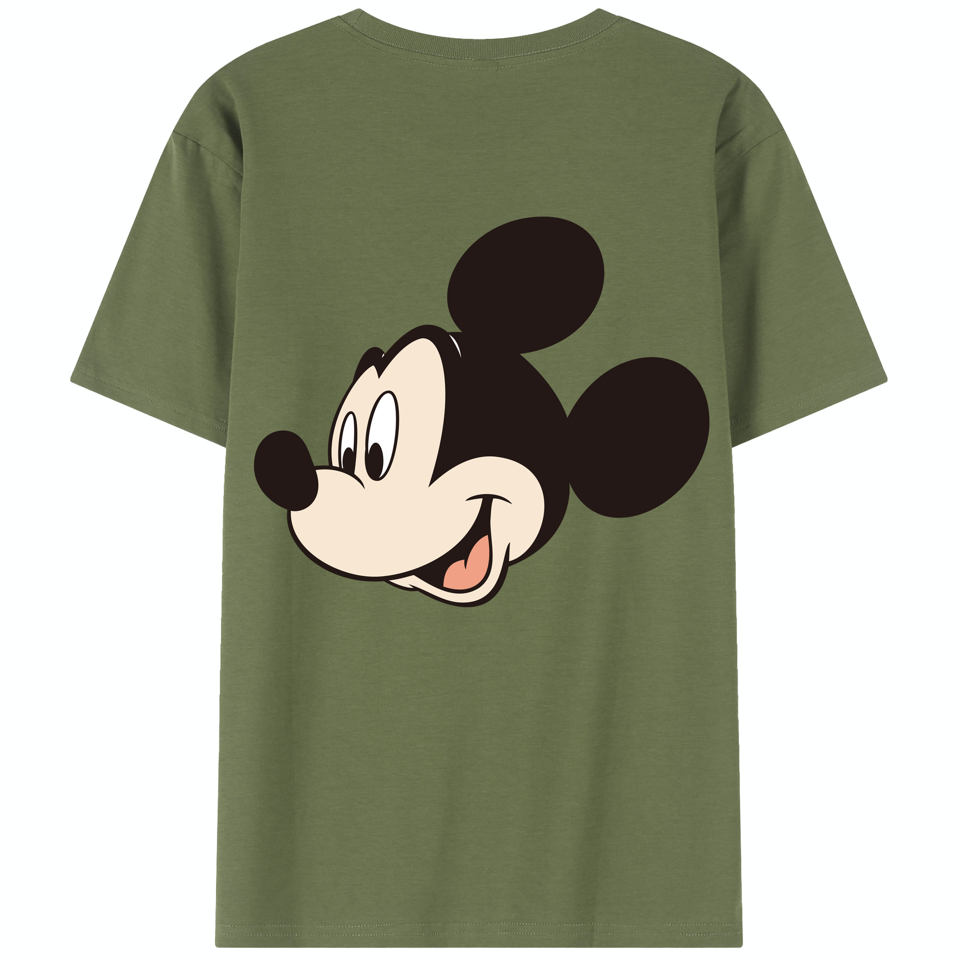 （画像用） ミッキーマウス Mickey Mouse 綿100％半袖Tシャツ（背面プリント）